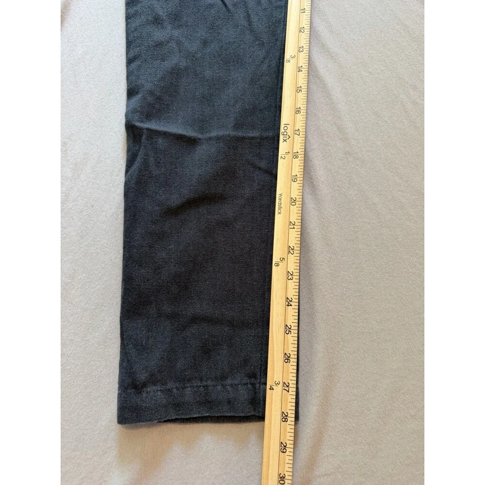 Jack Spade Mens 31 Charcoal Gray Herringbone Side Stripe Cotton Dress Pants